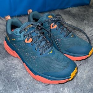 HOKA Women's Challenger ATR 6 GTX Teal and Orange Size US 8.5